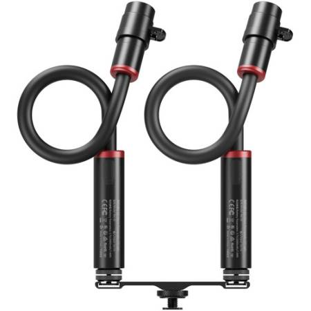 SmallRig 5796 RM 03 (2 sztuki) - zestaw, 2x lampa LED do makrofotografii na elastycznym ramieniu + akcesoria i ramię z mocowaniami zimna stopka